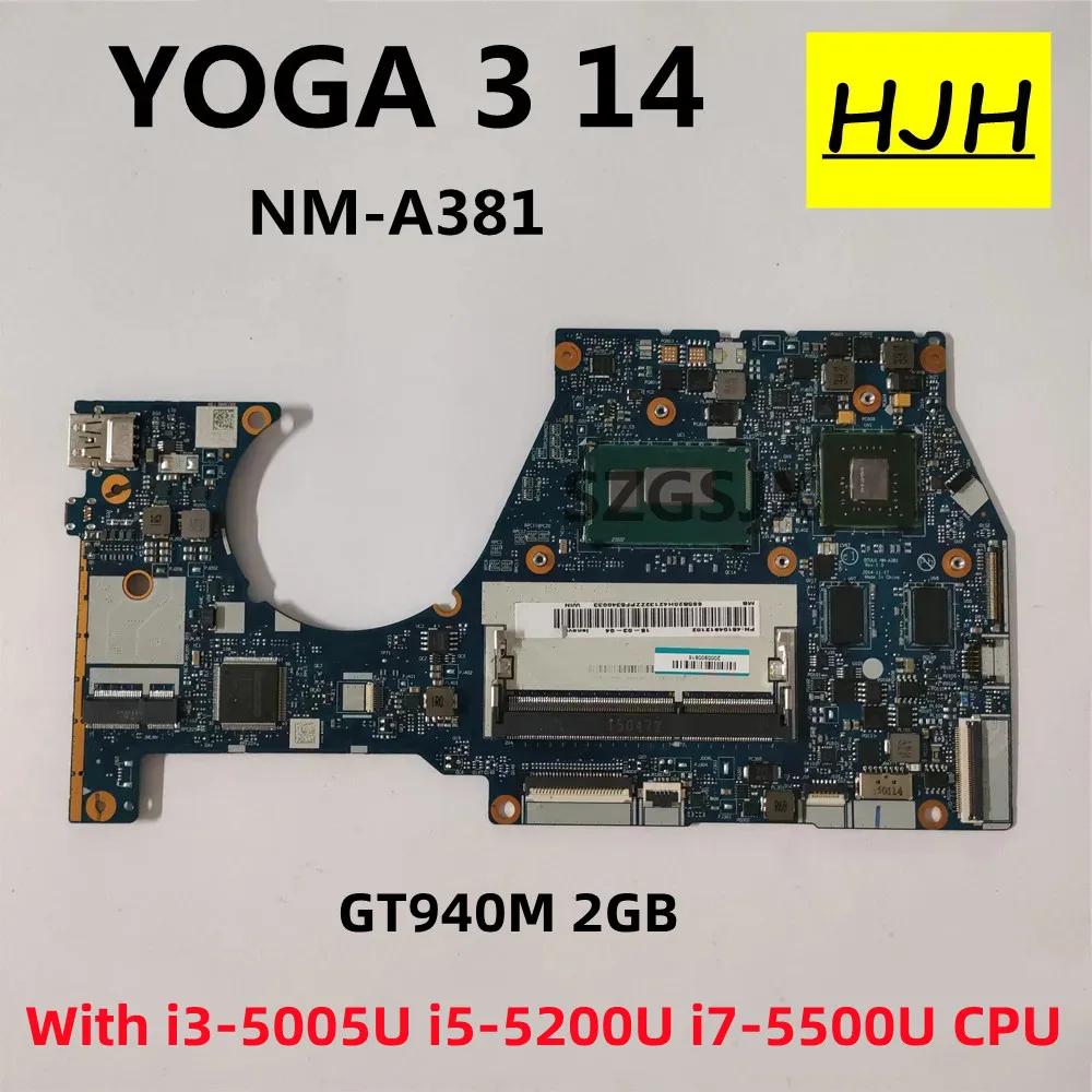  䰡 3-14 䰡 3 14 Ʈ  BTUU1 NM-A381, i3-5005U i5-5200U i7-5500U CPU DDR3L GT940M 2GB  ī
